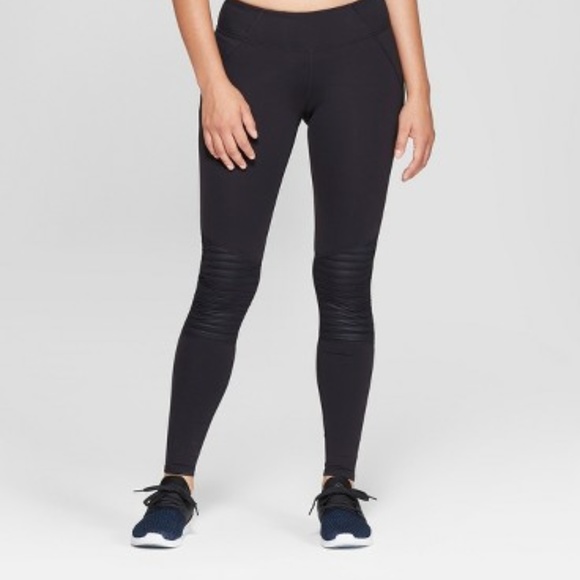 JoyLab | Premium Mid-Rise Moto Leggings - Picture 1 of 7